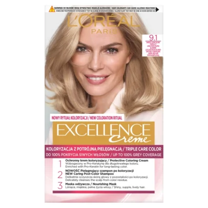 L'oreal Paris Excellence Creme 9.1 Very Light Ash Blonde