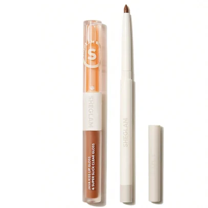 Sheglam Soft 90's Glam Lip Liner And Lip Duo Set-Moody Taupe