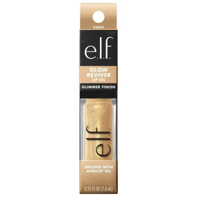 Elf Glow Reviver Lip Oil Infused With Apricot Oil Citrine gleam