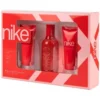 Nike Woman Coral Crush Gift Set Eau De Toilette 100Ml + Body Lotion 75Ml + Shower Gel 75Ml