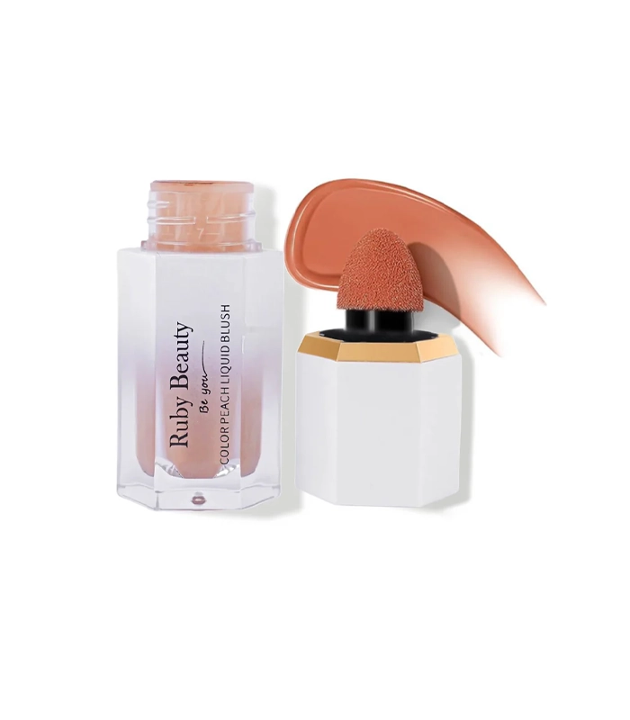 Ruby Beauty Color Peach Liquid Blush 253 - Image 5
