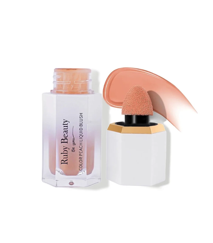 Ruby Beauty Color Peach Liquid Blush 253 - Image 4
