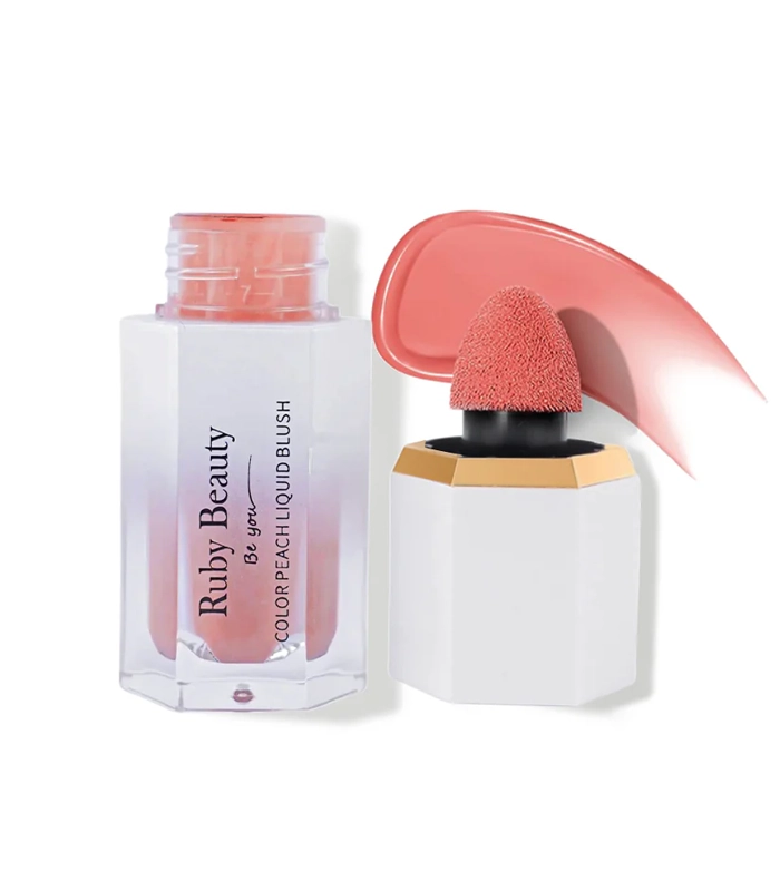 Ruby Beauty Color Peach Liquid Blush 253 - Image 3