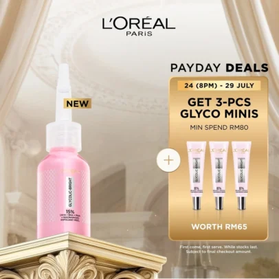 LOreal-Paris-Glycolic-Bright-15-AHA-BHA-PHA-Exfoliant-Peel-Serum-Oil-Free