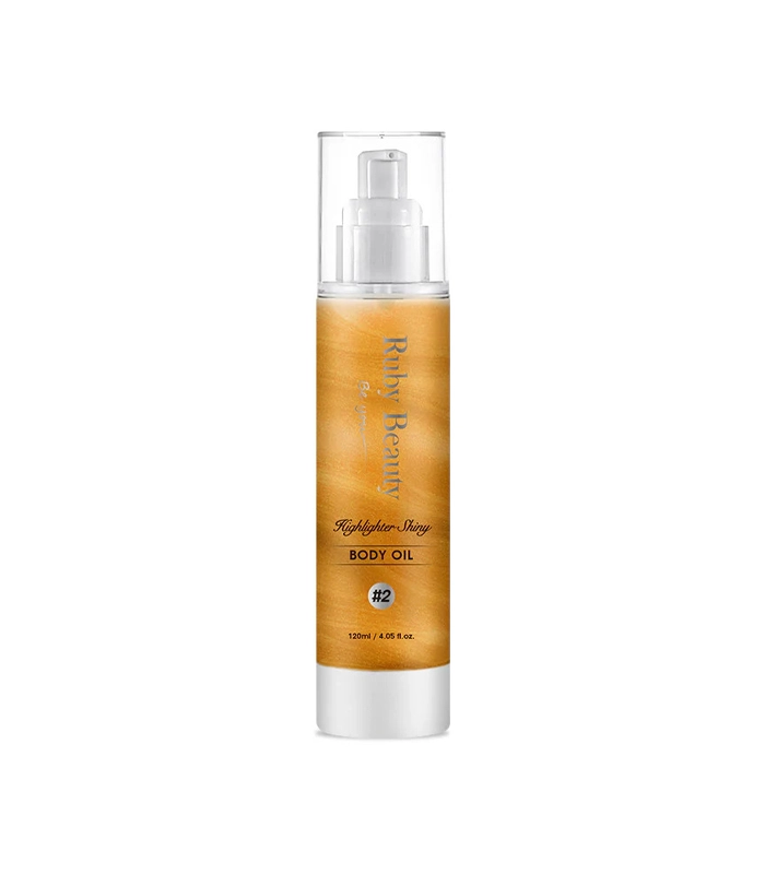 Ruby beauty highlighter shiny body oil 120ml